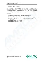 Preview for 24 page of ANALOX SA1 W75 SR 60 N 564 User Manual