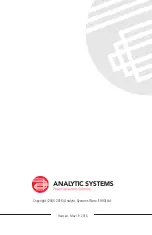 Предварительный просмотр 2 страницы Analytic Systems BCA1000V Installation & Operation Manual