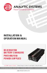 Analytic Systems BCA1050 Installation & Operation Manual предпросмотр