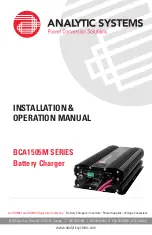 Analytic Systems BCA1505M Series Installation & Operation Manual предпросмотр