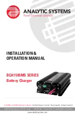 Предварительный просмотр 1 страницы Analytic Systems BCA1505MS Series Installation & Operation Manual