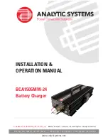 Analytic Systems BCA1505MW-24 Installation & Operation Manual предпросмотр