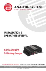 Предварительный просмотр 1 страницы Analytic Systems BCD180 Series Installation & Operation Manual