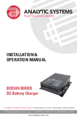 Analytic Systems BCD305 Series Installation & Operation Manual предпросмотр