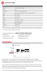 Предварительный просмотр 6 страницы Analytic Systems BCD310 Series Installation & Operation Manual