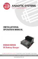 Analytic Systems BCD600 Series Installation & Operation Manual предпросмотр