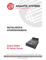 Analytic Systems BCD615 SERIES Installation & Operation Manual preview