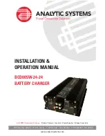 Analytic Systems BCD805W-24-24 Installation & Operation Manual предпросмотр