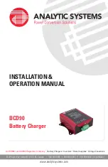 Preview for 1 page of Analytic Systems BCD90 Installation & Operation Manual