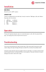 Preview for 5 page of Analytic Systems BCD90 Installation & Operation Manual