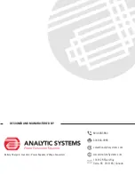 Preview for 12 page of Analytic Systems IBI Series Installation & Operation Manual