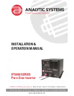 Preview for 1 page of Analytic Systems IPS600 SERIES Installation & Operation Manual