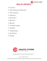 Предварительный просмотр 3 страницы Analytic Systems IPSi2400 Series Installation & Operation Manual