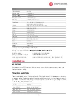 Preview for 5 page of Analytic Systems PWS1000 Installation & Operation Manual