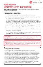 Preview for 3 page of Analytic Systems PWS1005W Installation & Operation Manual