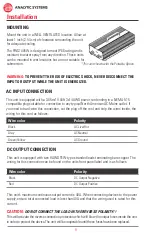 Preview for 8 page of Analytic Systems PWS1005W Installation & Operation Manual