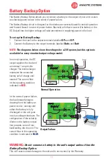 Preview for 11 page of Analytic Systems PWS1005W Installation & Operation Manual