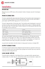 Preview for 6 page of Analytic Systems PWS610R Installation & Operation Manual