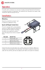 Предварительный просмотр 6 страницы Analytic Systems VCH10W Installation & Operation Manual