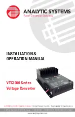 Analytic Systems VTC1000 Series Installation & Operation Manual предпросмотр