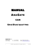 Analytica GmbH AnaGate CAN duo Manual предпросмотр