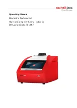 Предварительный просмотр 1 страницы Analytik Jena Biometra TAdvanced 384 Operating Manual