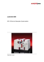 Preview for 1 page of Analytik Jena contrAA 600 Operating Manual