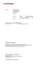 Preview for 2 page of Analytik Jena PlasmaQuant PQ 9000 Operating Manual