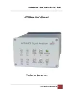 AnaPico APPH6000 User Manual preview