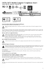 ANATEL CK70 Manual preview