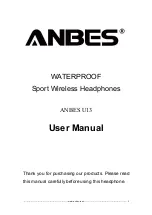 Предварительный просмотр 1 страницы ANBES U13 User Manual