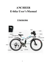 Preview for 1 page of Ancheer E-bike User Manual