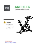 Ancheer SPIN BIKE User Manual preview