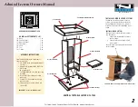 Preview for 2 page of Anchor Admiral Lectern Owner'S Manual