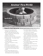 Anchor Fire Pit Kit Assembly Instructions preview