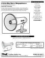 Anchor LBH-30 Specifications preview