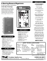 Предварительный просмотр 1 страницы Anchor Liberty LIB-6000 Specifications