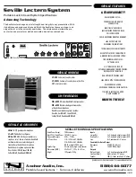 Preview for 1 page of Anchor Seville LP-500 Specifications