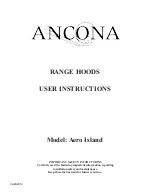 Предварительный просмотр 1 страницы Ancona Aero Island User Instructions