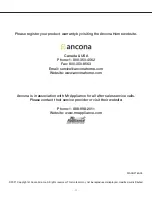 Предварительный просмотр 35 страницы Ancona AN-2160 User Manual And Installation Instructions