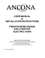 Ancona AN-2200 User Manual And Installation Instructions предпросмотр