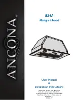 Ancona B24A User'S Manual & Installation Instructions предпросмотр