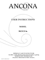 Предварительный просмотр 1 страницы Ancona B428 28" User Instructions