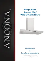 Ancona Chef WRC430 User'S Manual & Installation Instructions предпросмотр