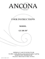 Предварительный просмотр 1 страницы Ancona gc430 User Instructions