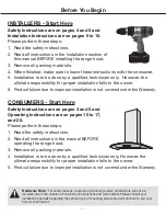 Preview for 2 page of Ancona GCL630 User'S Manual & Installation Instructions