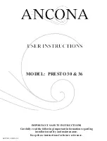 Ancona PRESTO 30 User Instructions предпросмотр