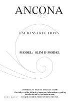 Предварительный просмотр 1 страницы Ancona SLIM D User Instructions