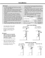 Предварительный просмотр 12 страницы Ancona Slim EL530 User Manual And Installation Instructions