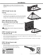 Предварительный просмотр 14 страницы Ancona Slim EL530 User Manual And Installation Instructions